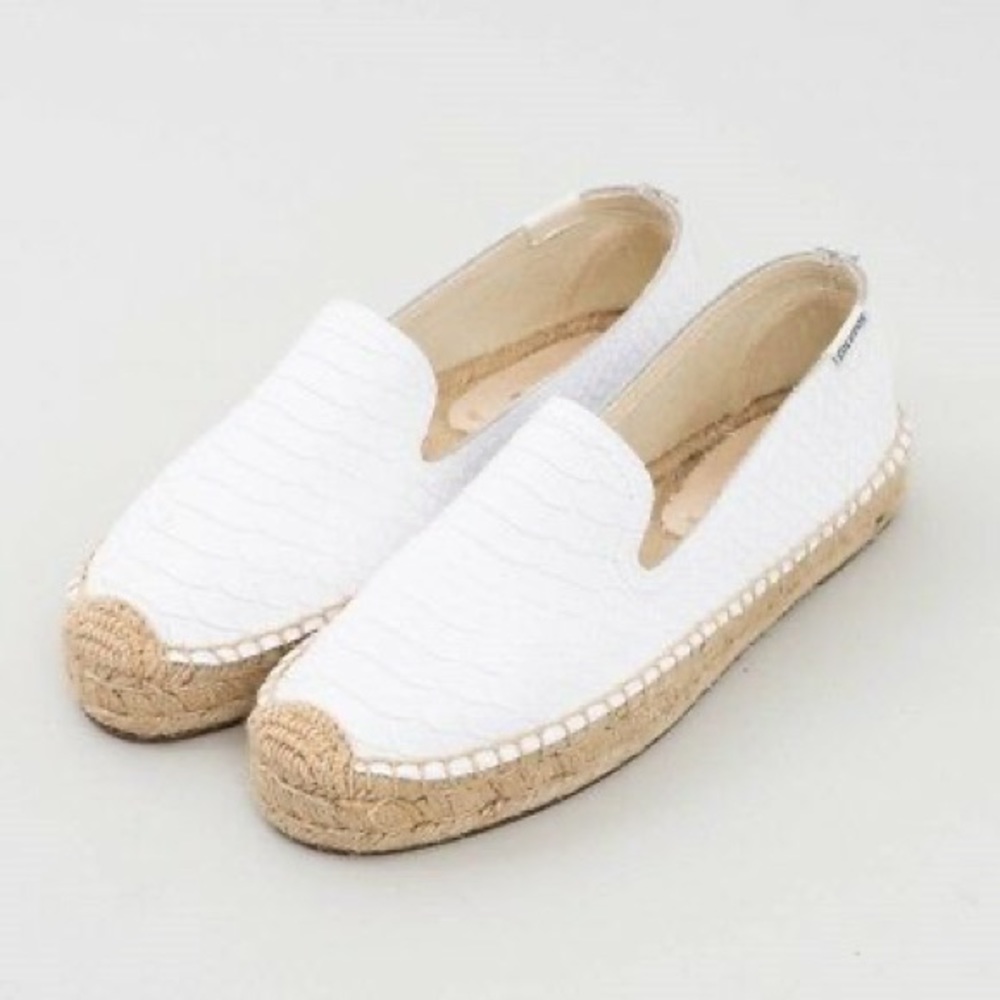 Soludos crocodile print espadrille